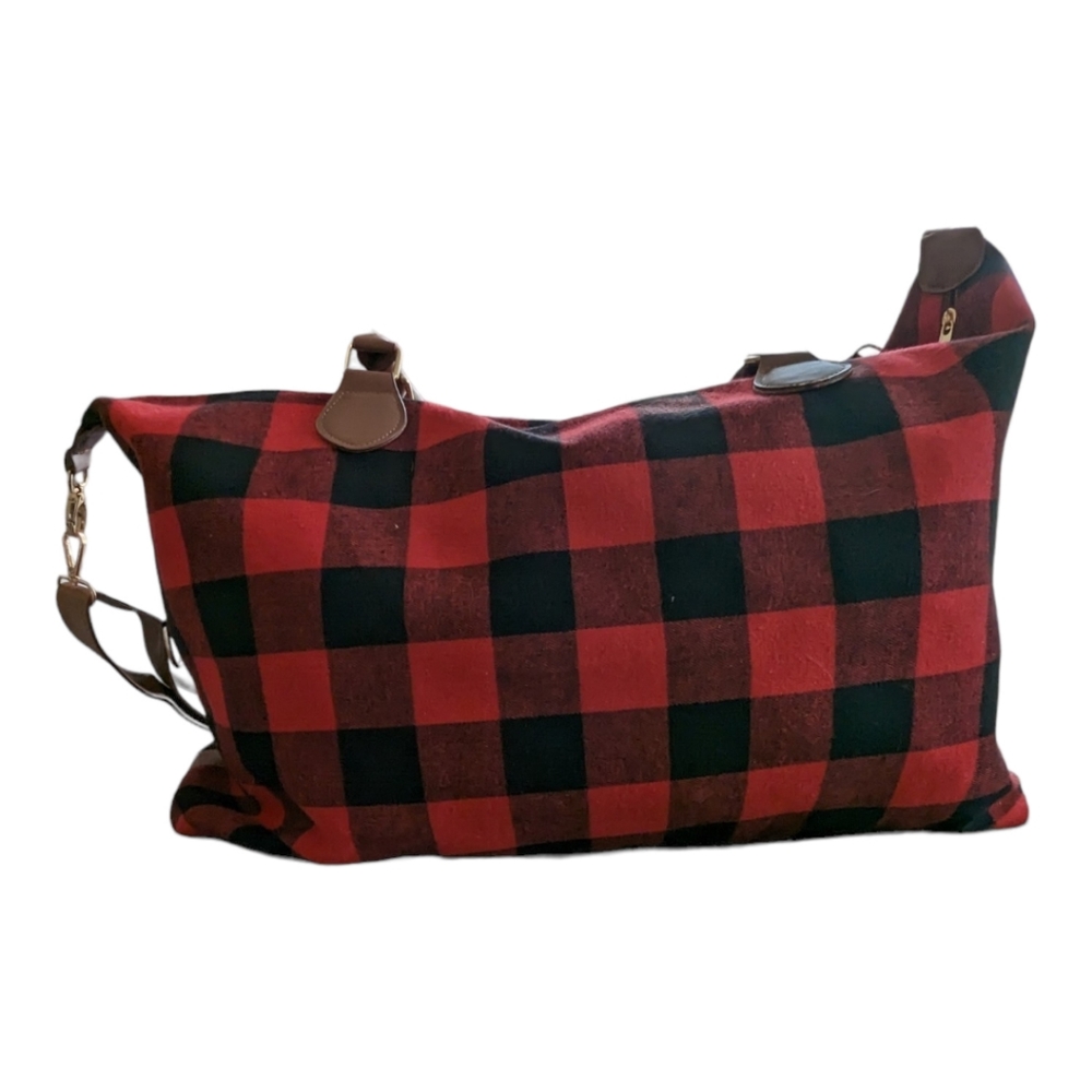 Black Buffalo Print Weekender Bag - Picture 9 of 17